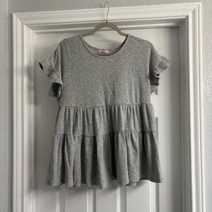 Miami Ruffle Sleeve Tiered Top